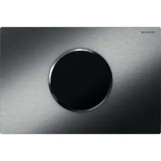Geberit WC-Strg. m. elektr.Spül, Batt., bl/BT 2-Mengen-Sp., Sigma10, edst. gebürstet
