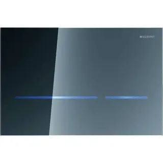 Geberit WC-Strg. m. elektr. Spül, Netz, bl/BT 2-Mengen-Sp., Sigma80, Glas verspiegelt