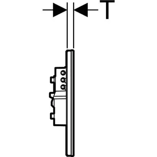 Geberit WC-Strg. m. elektr. Spül, Netz, bl/BT 2-Mengen-Sp., Sigma80, Glas verspiegelt – Bild 5