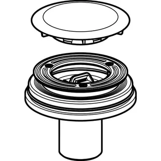 Geberit Duschwannenablauf d90 m. Ablaufdeckel hochglanz-verchromt – Bild 3