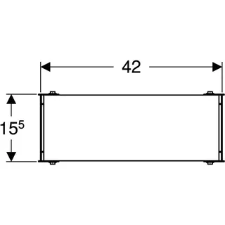 Geberit GIS Montageplatte universell 15 x 40 cm, für UP-Armatur – Bild 5