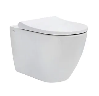 sanibel 3001-Wand-Tiefspülklosett PLUS spülrandl S-Flush CLEAN verd Bef rd weiß – Bild 2