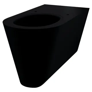 KD WC 700 S wandh. Anschluss von hinten Edelstahl matt schwarz