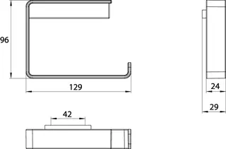 Emco Papierhalter loft 00102 ohne Deckel chr – Bild 3