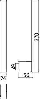 Emco Reservepapierhalter loft 00102 senkrecht für 2 Rollen chr – Bild 3