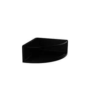 EC Eckwandkorb round 13301 Eckmaß 175 mm schwarz/schwarz