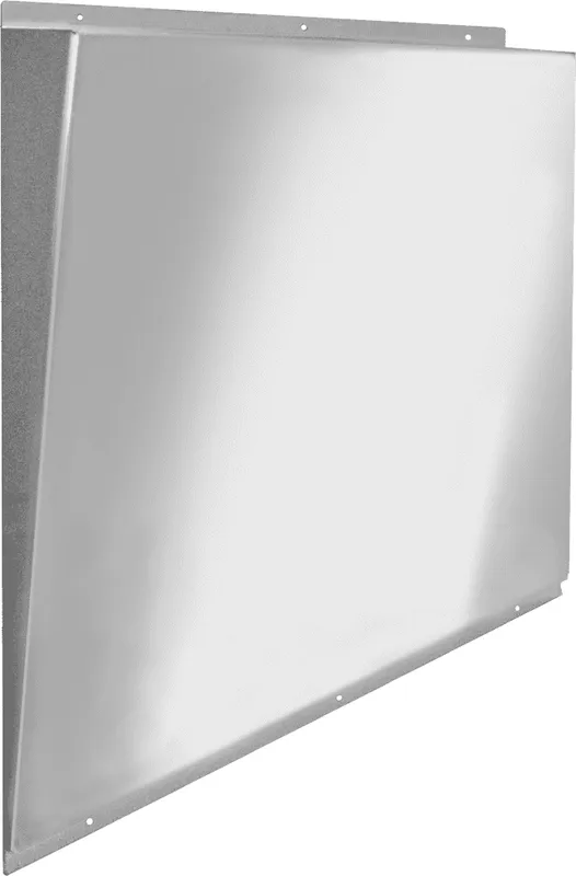 Aquarotter Spiegel, HEAVY DUTY, Edelstahl, 460x531x62 mm, schräg, sichtb. Bef.