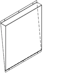 Aquarotter Spiegel, HEAVY DUTY, Edelstahl, 460x531x62 mm, schräg, sichtb. Bef. – Bild 2