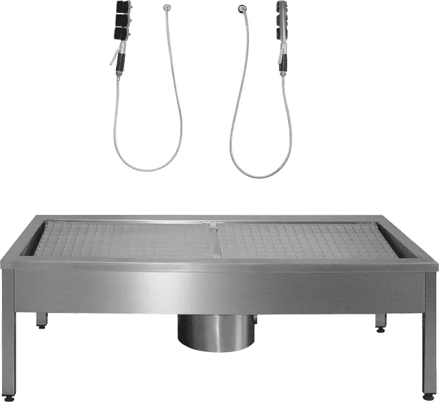Aquarotter Stiefelreinigungsanl., SIRIUS, Edst., 2800x500x600 mm, 4 Reinigungsplätze