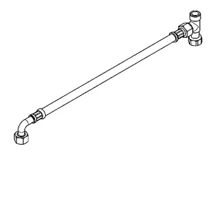 Aquarotter Anschluss-Set, PURETHERM, Schlauch, T-Stück, für Untertisch-Thermostat – Bild 2