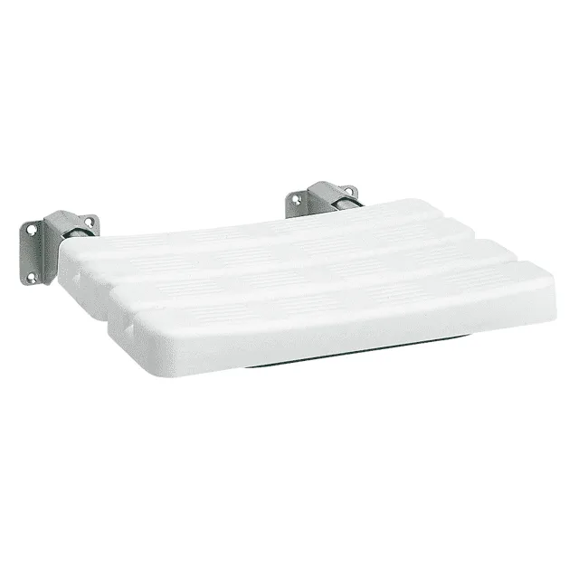 Aquarotter Duschklappsitz, CONTINA, Edelstahl, 484x115x526 mm, Sitzfläche Polyethylen