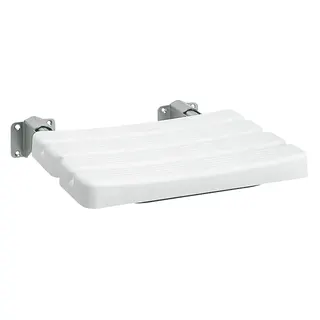 Aquarotter Duschklappsitz, CONTINA, Edelstahl, 484x115x526 mm, Sitzfläche Polyethylen