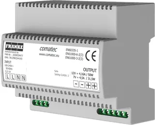 AR Netzteil, Eingang 100-240 VAC, Ausgang umschaltbar 7/12 VDC