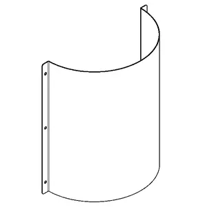 Aquarotter Siphonabdeckung, CAMPUS, Edelstahl, 340x365x150 mm, für Reihenurinal – Bild 2