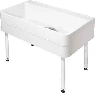Aquarotter Werkraumbecken, SIRIUS, MIRANIT, 1100x800x700 mm, U-Bau, Schlammfang