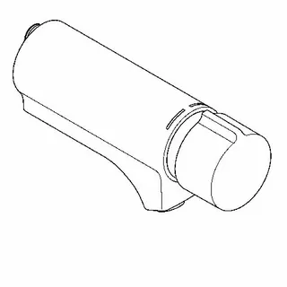 Aquarotter Wandbatterie, F5, hydr., Schrägausl., Mischer, f. Armatureneinh./W.-Mont. – Bild 2