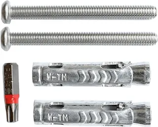 Aquarotter Sicherungssystem, HEAVY DUTY, 2 Schrauben, 2 Schwerlastdübel, Bit