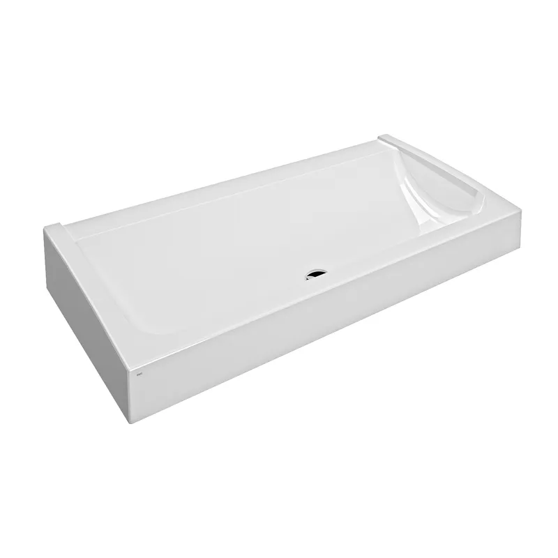 Aquarotter Waschrinne, FUTURA exklusiv, MIRANIT, 1600x170x570 mm, Ablaufventil