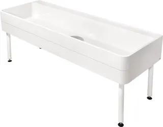 Aquarotter Werkraumbecken, SIRIUS, MIRANIT, 2000x800x700 mm, U-Bau, Schlammfang