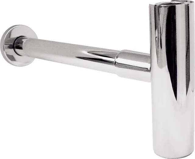 Aquarotter Siphon, XINOX, für Waschtisch, verchromt, Abgang waagerecht
