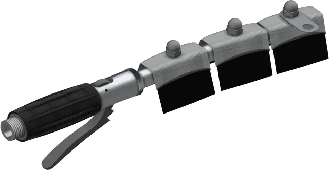 Aquarotter Handbürste, SIRIUS, Hebelventil, Schlauch 1400 mm