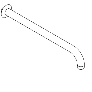 Aquarotter Wandarm, für Notduschkopf DN20, grün – Bild 2