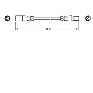 Aquarotter Sensor-Verlängerungskabel, A3000open, 3-polig, Länge 2 m – Bild 3