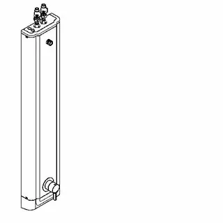 Aquarotter Duschpaneel, F5, Edst., Thermostat, EHM, für Duschkopf, Hygieneoption – Bild 2