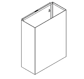 Aquarotter Abfallbehälter, RODAN, Edelstahl, 355x460x168 mm, Aufputz, ca. 23 l – Bild 2