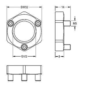 Aquarotter Verdrehs., F3, f. Standventil hydr. – Bild 3