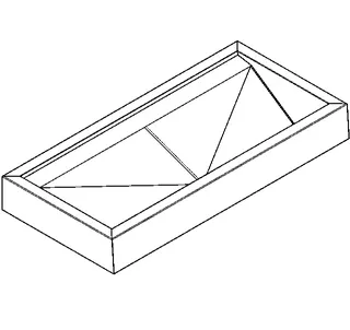 Aquarotter Reihenwaschanlage, PRESTIGE, Edst., 1200x150x570 mm, 2 Waschplätze – Bild 2
