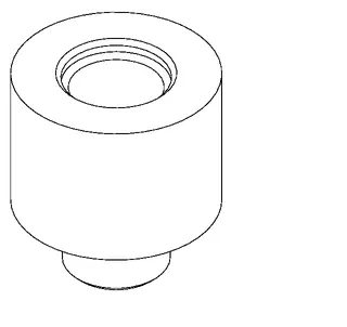 Aquarotter Verlängerungsadapter, AQUALINE-S, 30 mm, für Wandventil hydr., stapelbar – Bild 2