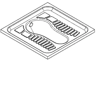 Aquarotter Hock-WC, CAMPUS, Edelstahl, Spritzkopf, 700x235x700 mm – Bild 2