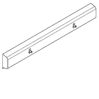 Aquarotter Armatureneinheit, Edst., W.-Mont., 2 Waschplätze, 1200 mm, Wasserans hi. – Bild 2