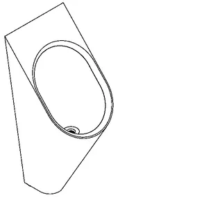 Aquarotter Urinal, CAMPUS, Edelstahl, auto. Sp., 313x732x341 mm, 24 VDC – Bild 2