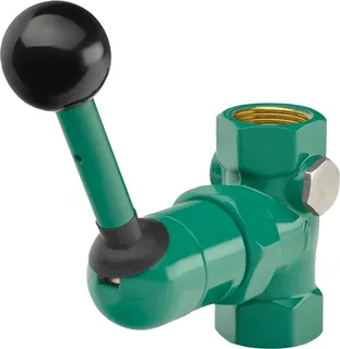 AR Notduschventil, Aufputz, grün, 60 l, Kipphebel