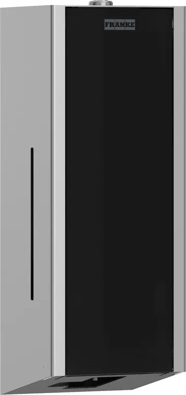 Aquarotter Seifensp., EXOS, elek., Edelstahl, AP, 120x325x120 mm, Front ESG schwarz