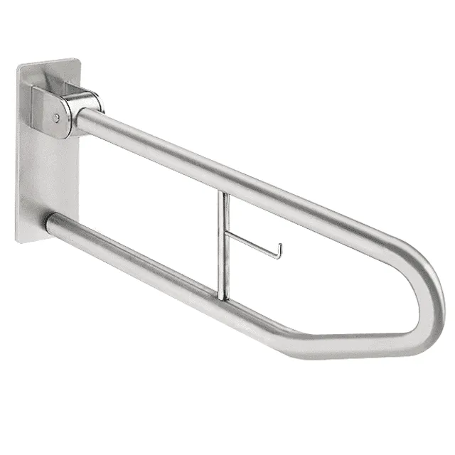 Aquarotter Stützklappgriff, CONTINA, Edelstahl, 100x250x850 mm, WC-Rollenhalter