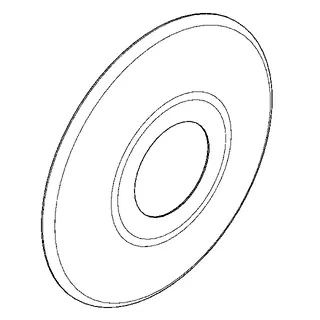 Aquarotter Rosette, AQUALINE-S, für Wandventil – Bild 2