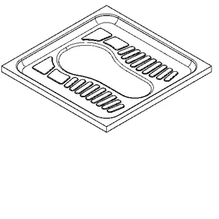 Aquarotter Hock-WC, CAMPUS, Edelstahl, ohne Spülanschluss, 700x235x700 mm – Bild 2