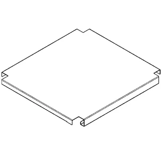 Aquarotter Ablage, MAXIMA, Edelstahl, für Untergestell, 586x555 mm – Bild 2