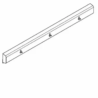 Aquarotter Armatureneinheit, Edst., W.-Mont., 3 Waschplätze, 1800 mm, Wasserans hi. – Bild 2