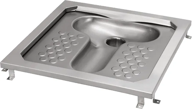 Aquarotter Hock-WC, CAMPUS, Edelstahl, Spülrand, 755x200x755 mm