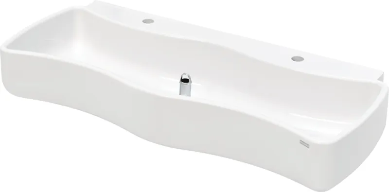 Aquarotter Waschrinne, WASHINO, MIRANIT, 1100x207x450 mm, 2 Waschplätze