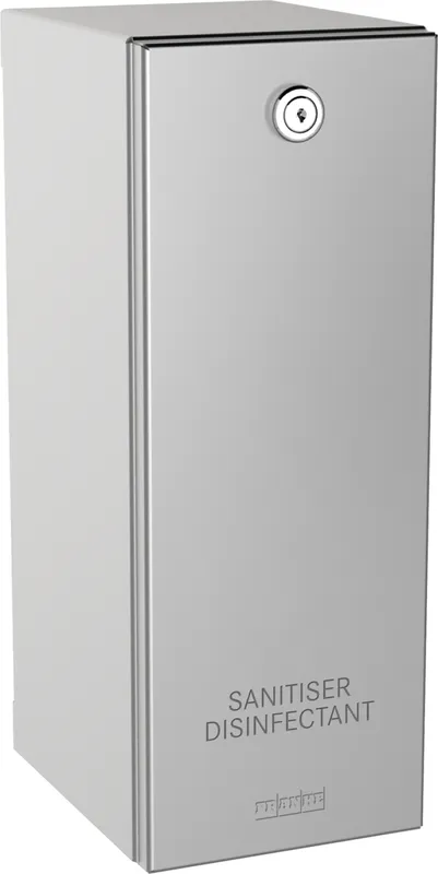 Aquarotter Desinfektionsmittelspender, RODAN, Edelstahl, Aufputz, 116x320x142 mm