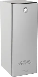 Aquarotter Desinfektionsmittelspender, RODAN, Edelstahl, Aufputz, 116x320x142 mm