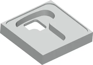 AR Montageträger, CAMPUS, Polysterol, 730x150x730 mm, für Hock-WC