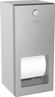 Aquarotter WC-Doppelrollenhalter, RODAN, Edst., 144x301x138 mm, Aufputz