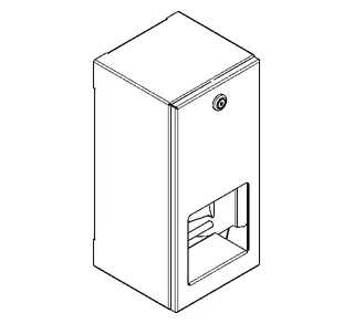 Aquarotter WC-Doppelrollenhalter, RODAN, Edst., 144x301x138 mm, Aufputz – Bild 2