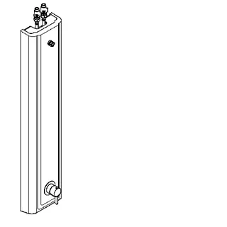 Aquarotter Duschpaneel, F5, MIRANIT, Thermostat, EHM, für Duschkopf, Hygieneoption – Bild 2
